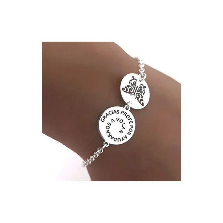Pulseras Profesores POR ENCARGO con su diseño en plata de ley