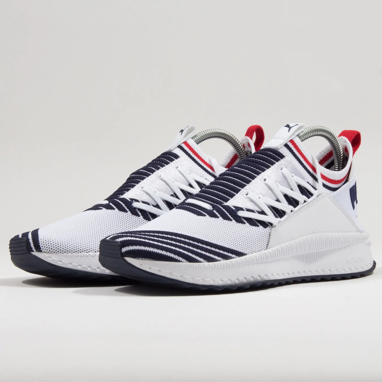PUMA TSUGI JUN SPORT STRIPES WHITE  PEACOAT  RED