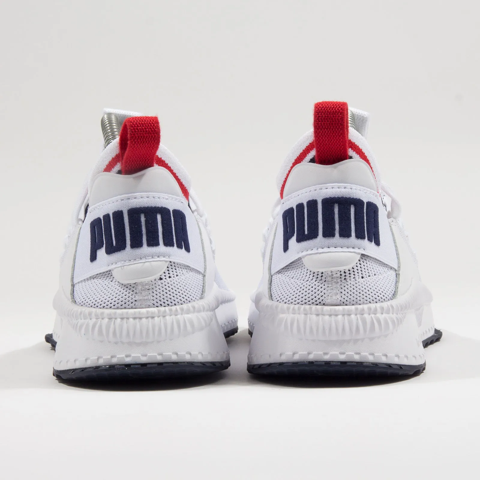 PUMA TSUGI JUN SPORT STRIPES WHITE  PEACOAT  RED