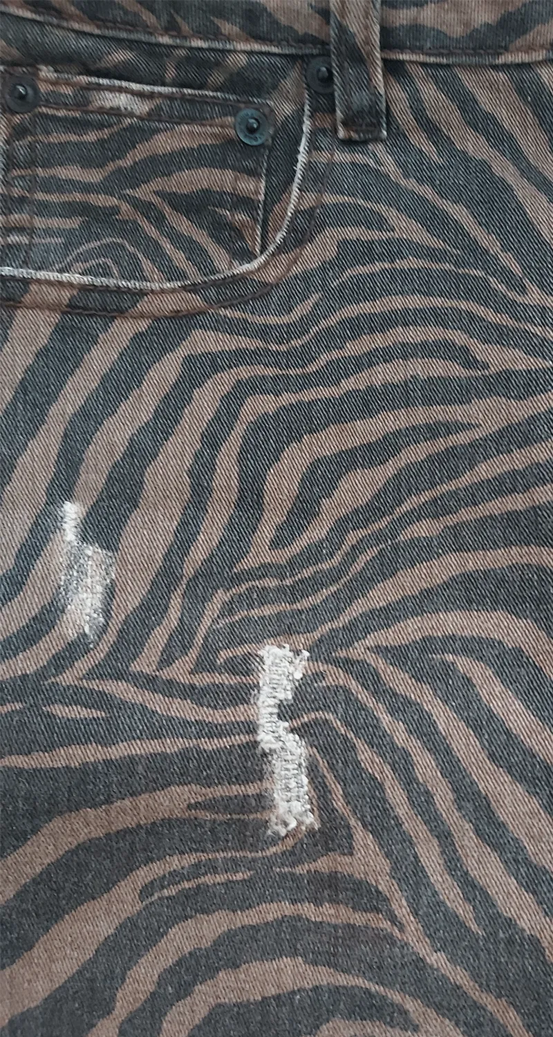 QÜINA Falda Mini Animal Print Cebra