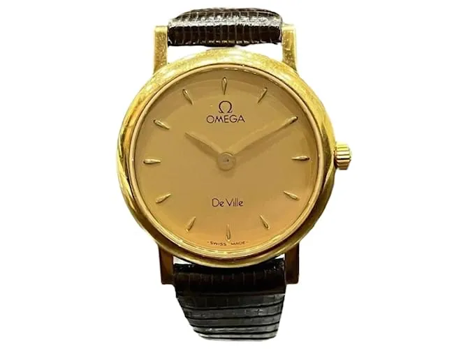 Reloj Omega De Ville Quartz K18YG para mujeres 