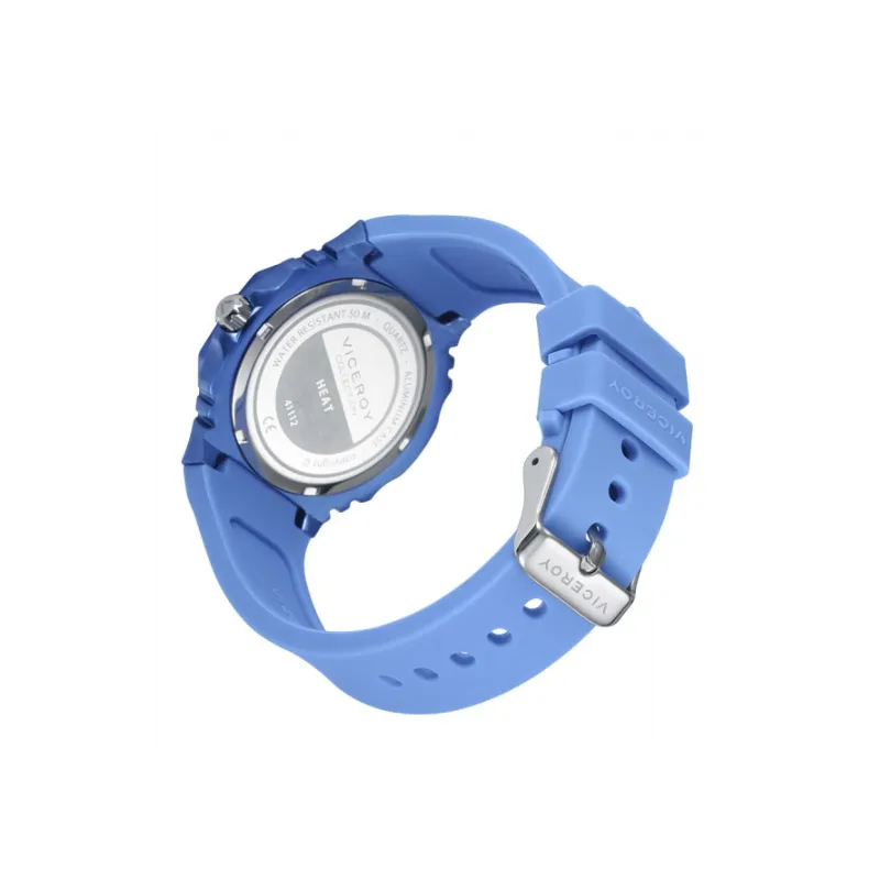 RELOJ VICEROY MUJER CAJA ALUMINIO CORREA SILICONA AZUL 4111237