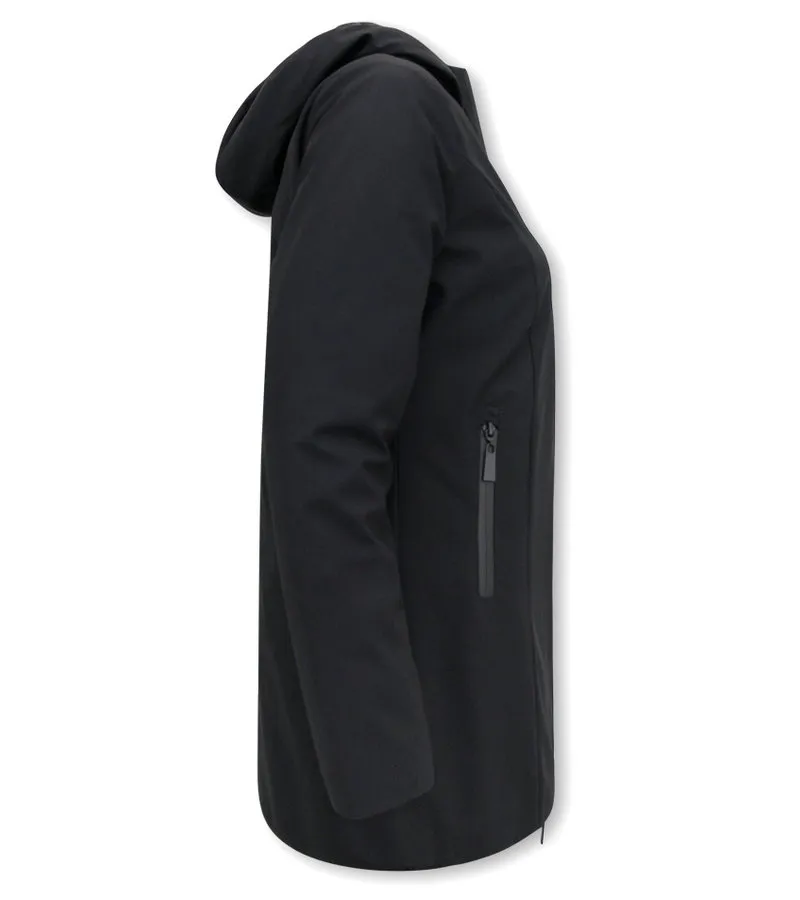 REVERSIBLES PARKAS MUJER CON CAPUCHA  21612162  NEGRO