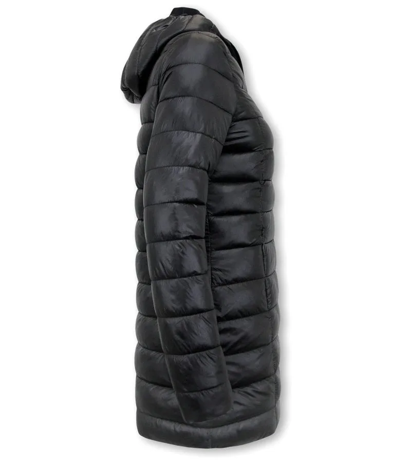 REVERSIBLES PARKAS MUJER CON CAPUCHA  21612162  NEGRO