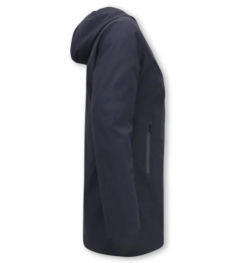 REVERSIBLES PARKAS MUJER CON CAPUCHA  2161B  AZUL