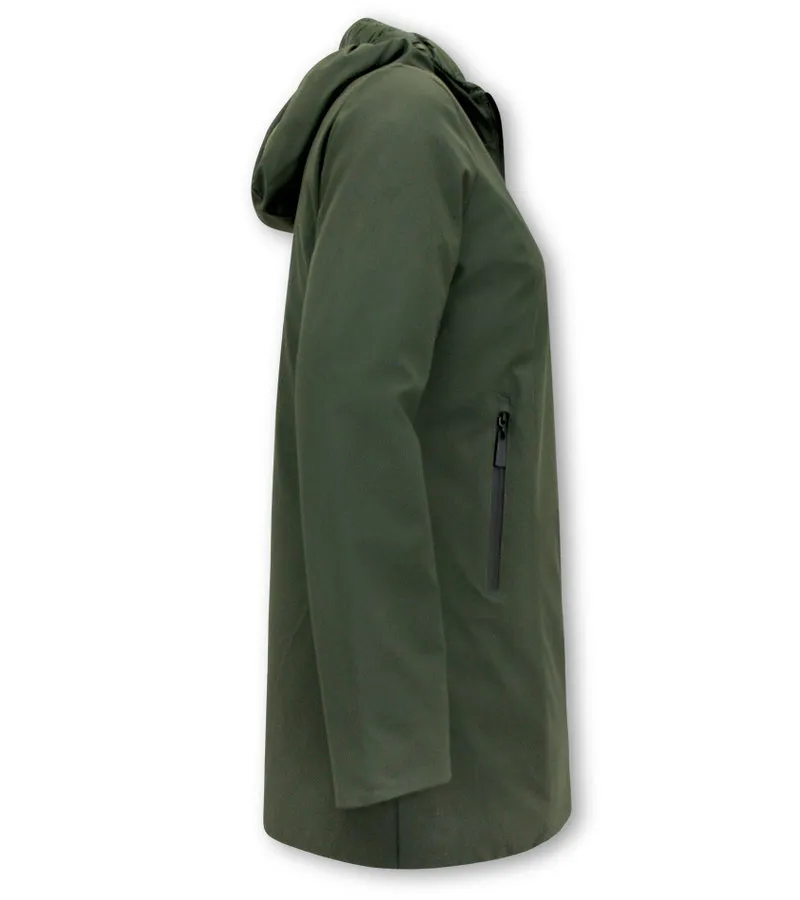 REVERSIBLES PARKAS MUJER CON CAPUCHA  2161G  VERDE