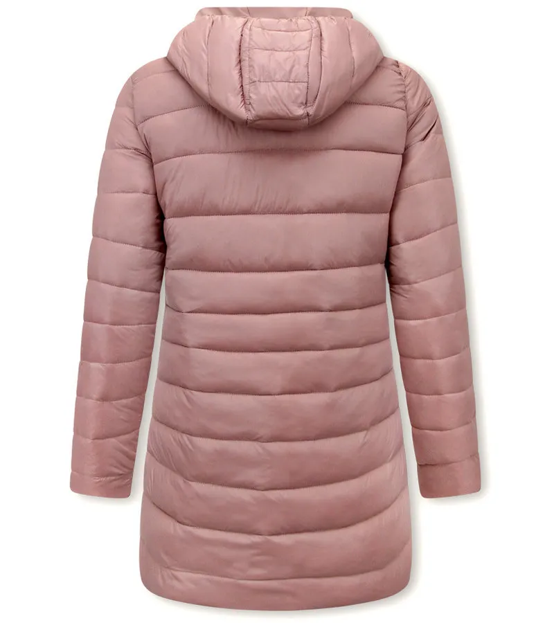 REVERSIBLES PARKAS MUJER CON CAPUCHA  2161P  ROSA