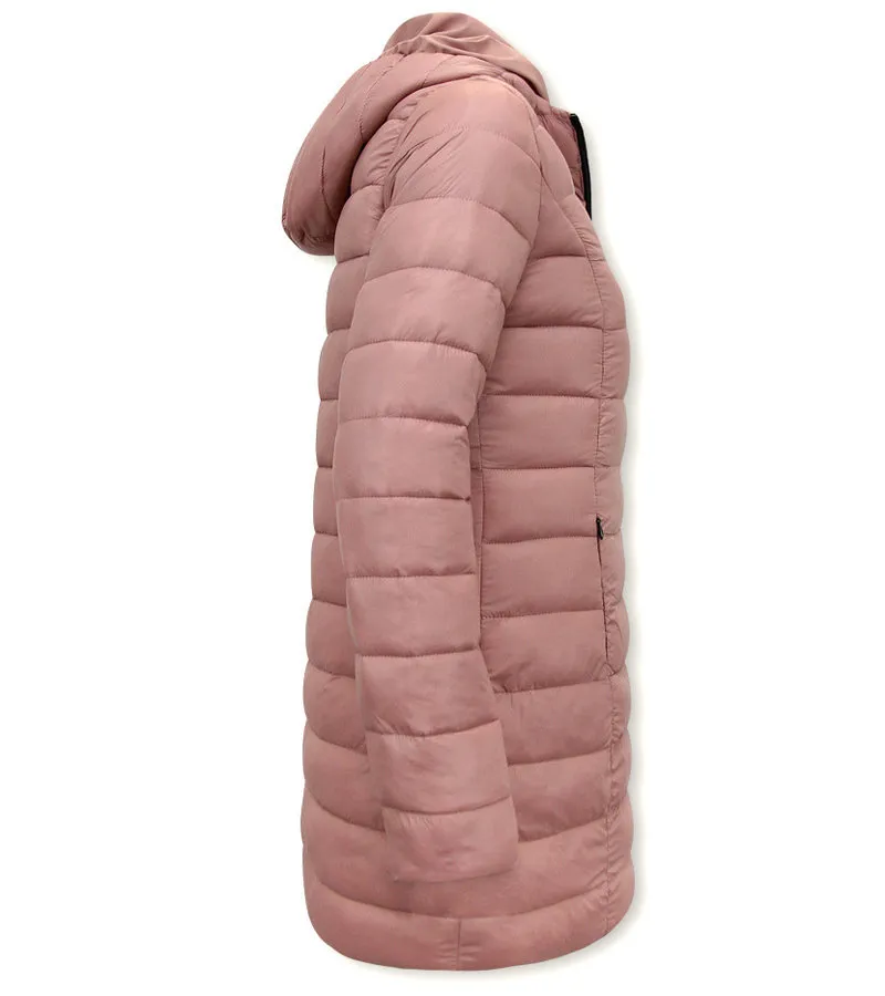 REVERSIBLES PARKAS MUJER CON CAPUCHA  2161P  ROSA