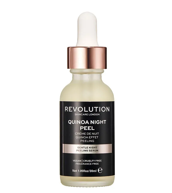 REVOLUTION SKINCARE  CREMA DE NOCHE EFECTO PEELING  QUINOA