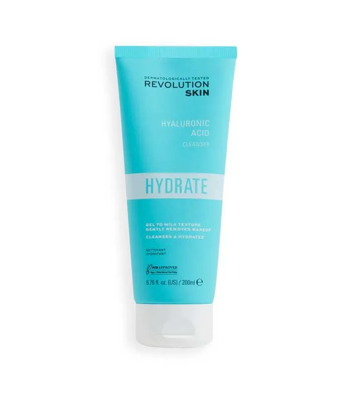 REVOLUTION SKINCARE  *HYDRATE*  LIMPIADOR DESMAQUILLANTE FACIAL HIDRATANTE CON áCIDO HIALURóNICO