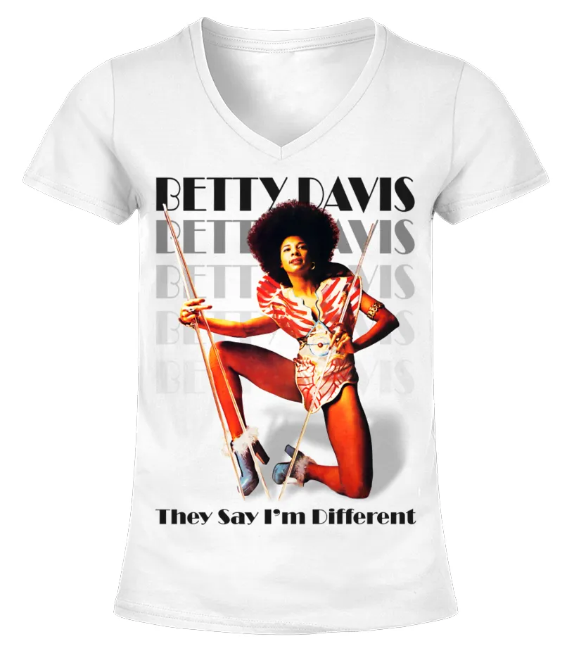 RK70S330WT. BETTY DAVIS  THEY SAY I'M DIFFERENT CAMISETA CUELLO PICO MUJER