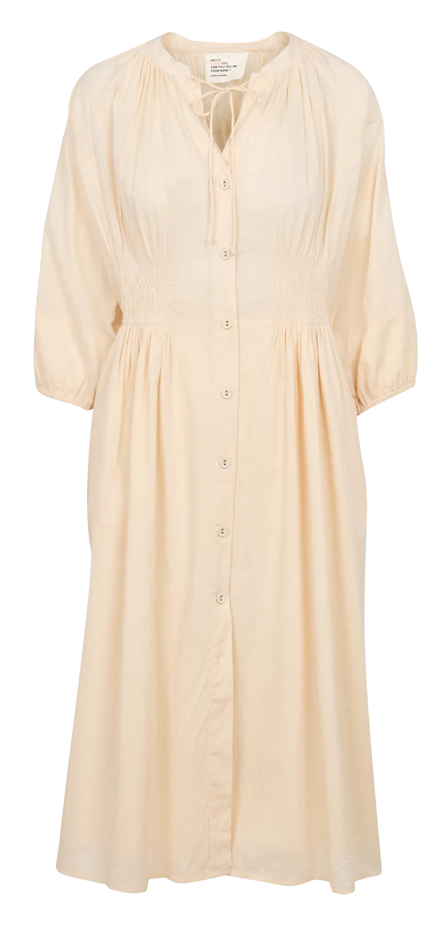 ROUDY  VESTIDO LARGO EN BEIGE