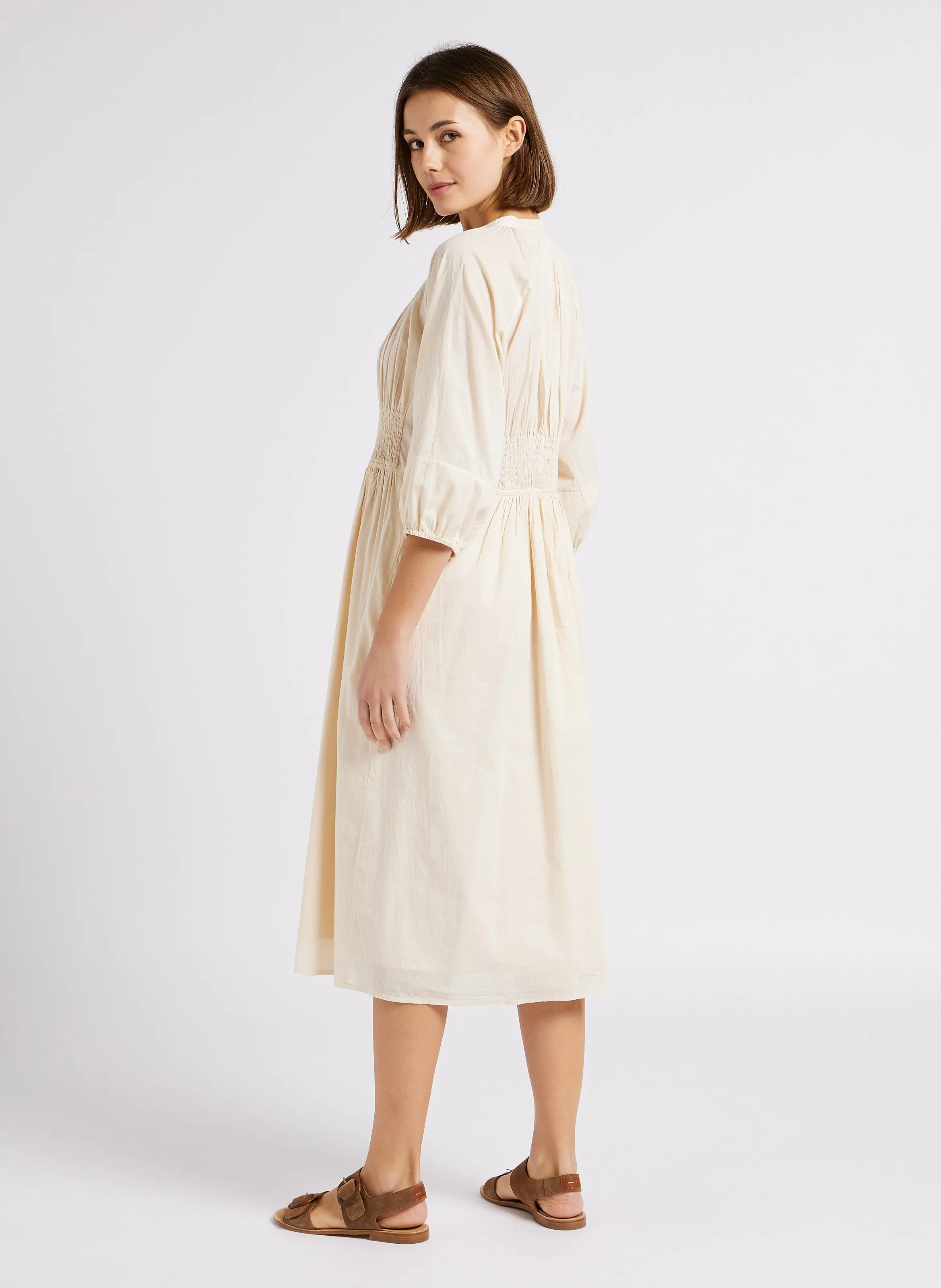 ROUDY  VESTIDO LARGO EN BEIGE