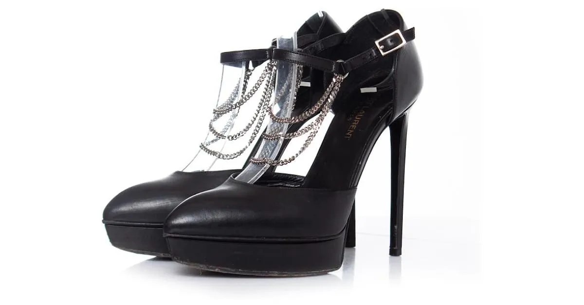 Saint Laurent SAN LORENZO, Bomba de plataforma D'orsay Negro 
