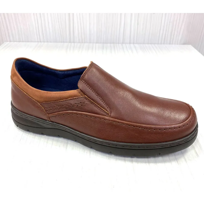 Sandalia para hombre Fluchos Keops en piel engrasada marrón F1754