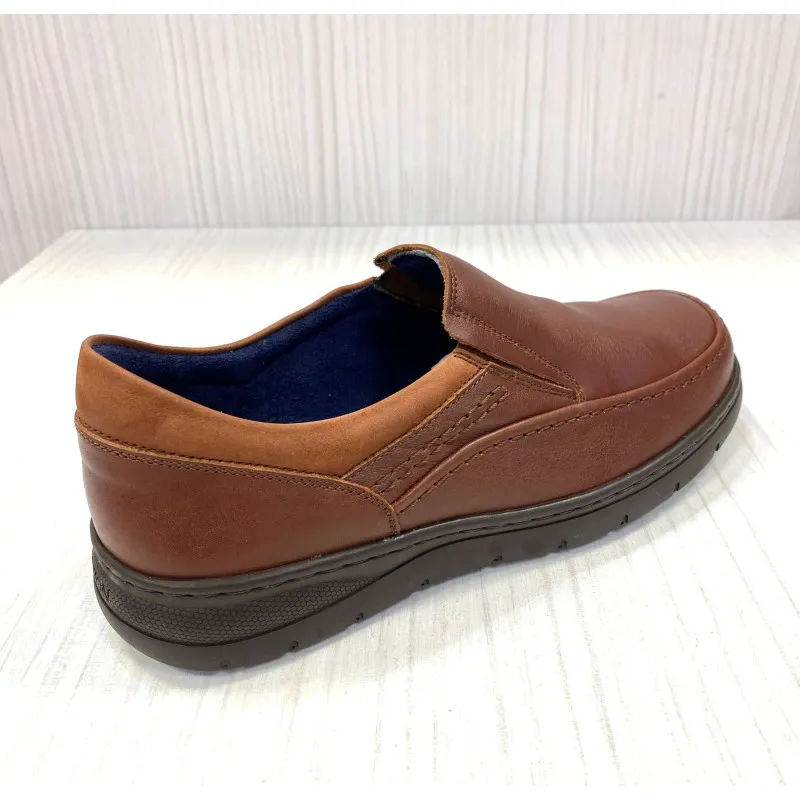 Sandalia para hombre Fluchos Keops en piel engrasada marrón F1754