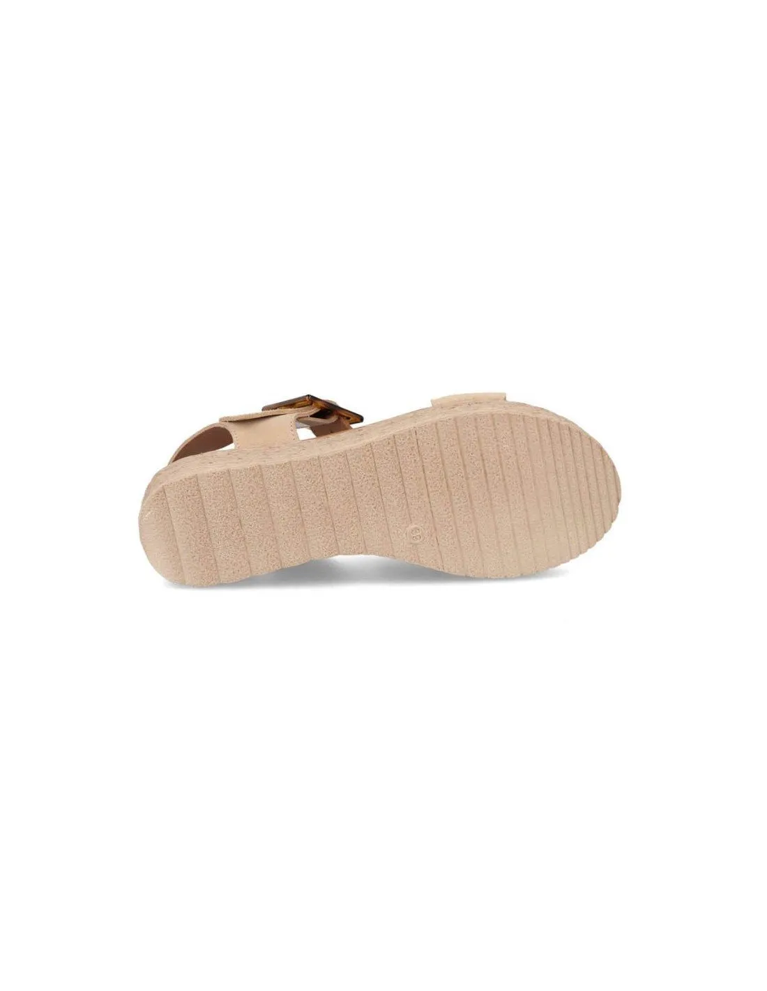 Sandalias plataforma piel serraje