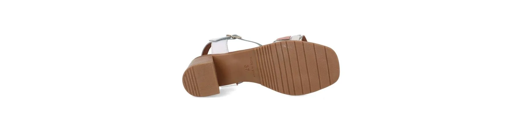 SANDALIAS TACON ANCHO COMODOS PIEL MOD. MAIRA