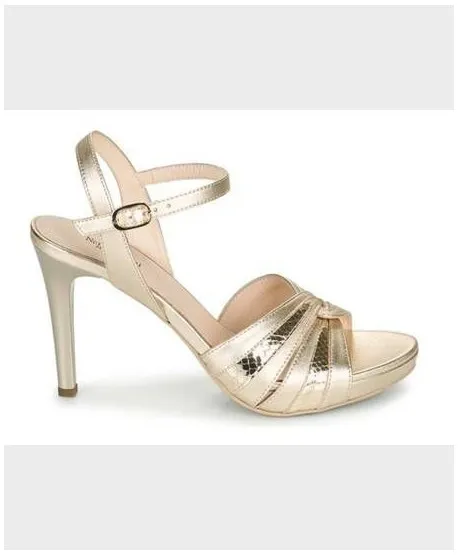 Sandalias Tacón NEROGIARDINI 418 Oro Chica Mujer