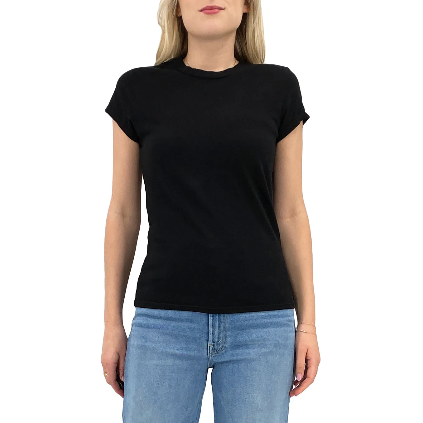 Sheryl Baby Tee in True Black