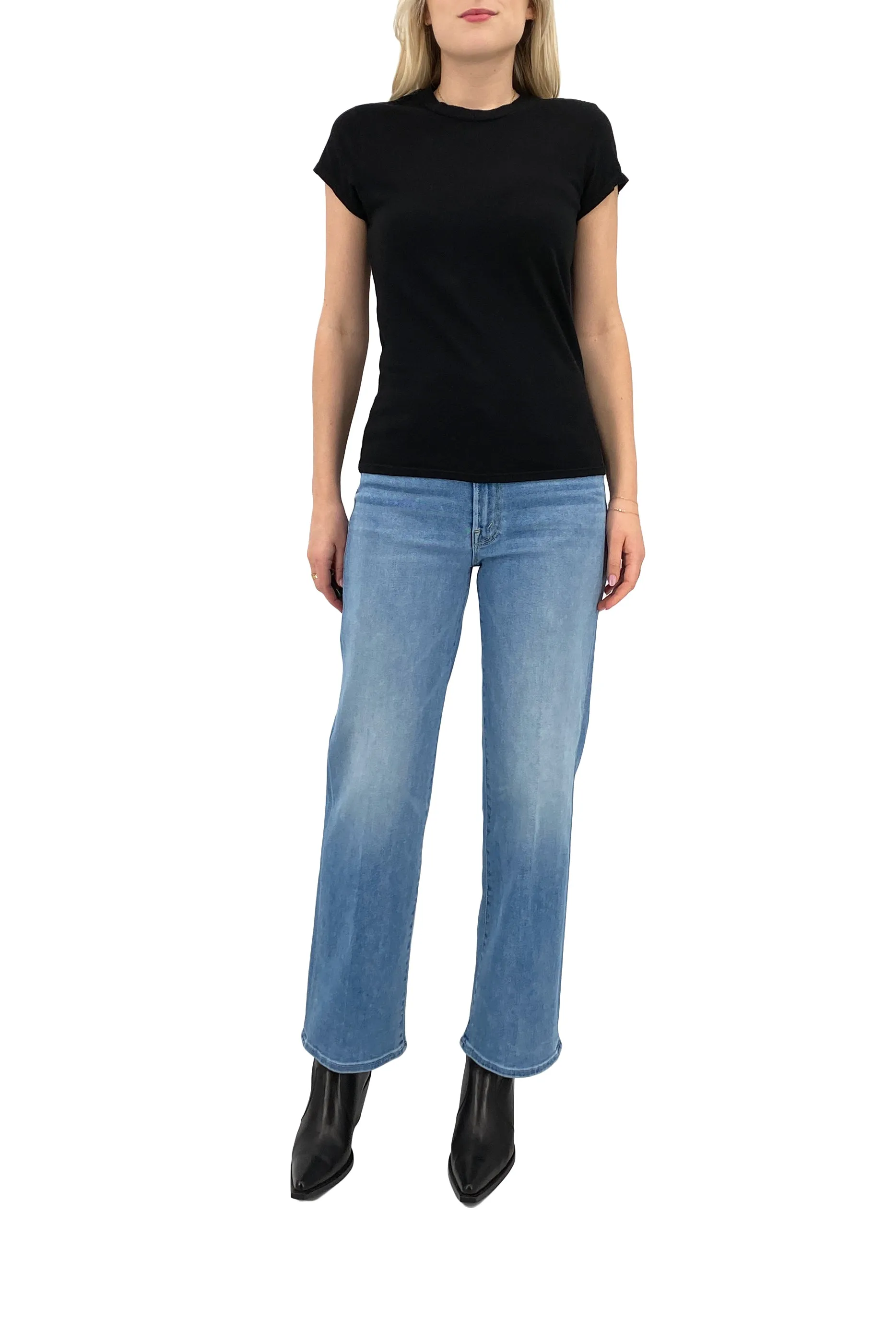 Sheryl Baby Tee in True Black