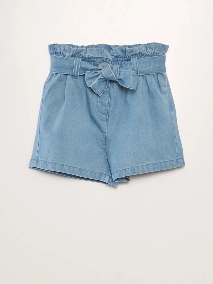 SHORT VAQUERO  AZUL