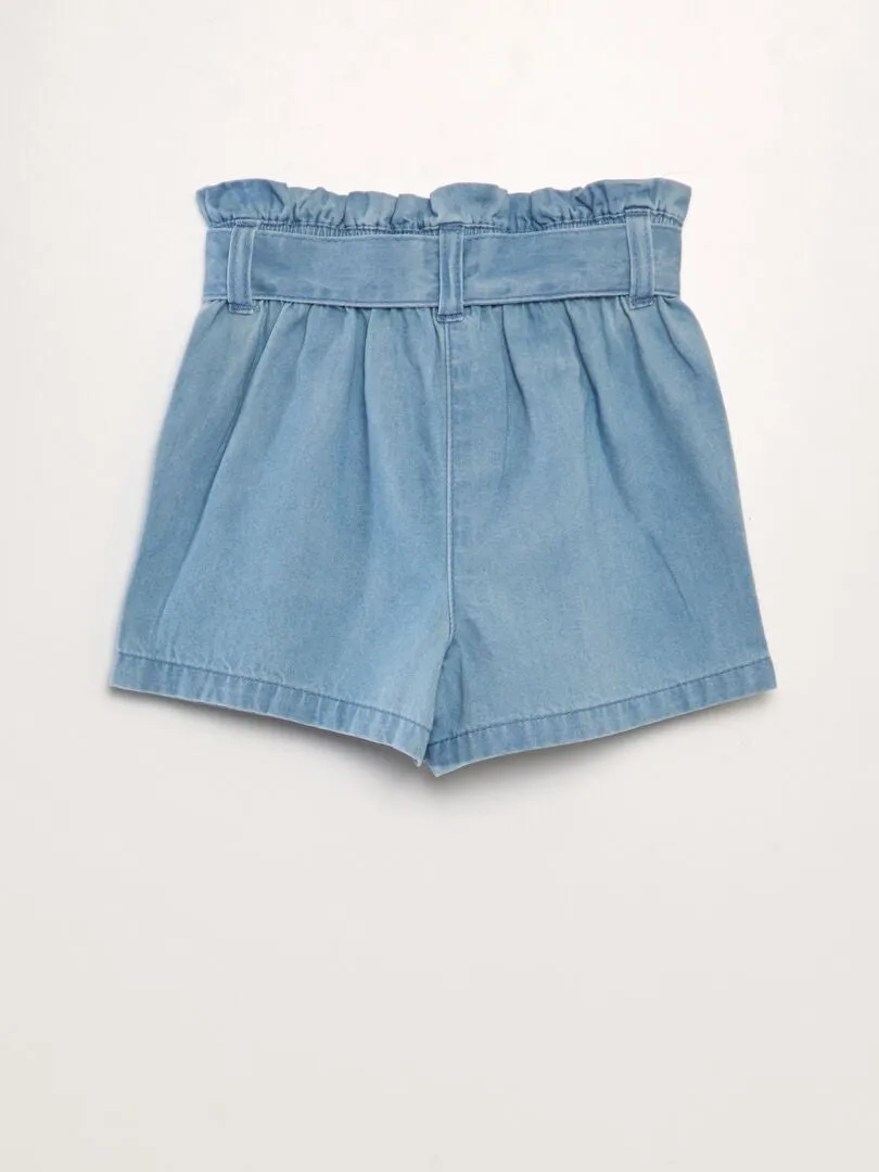 SHORT VAQUERO  AZUL