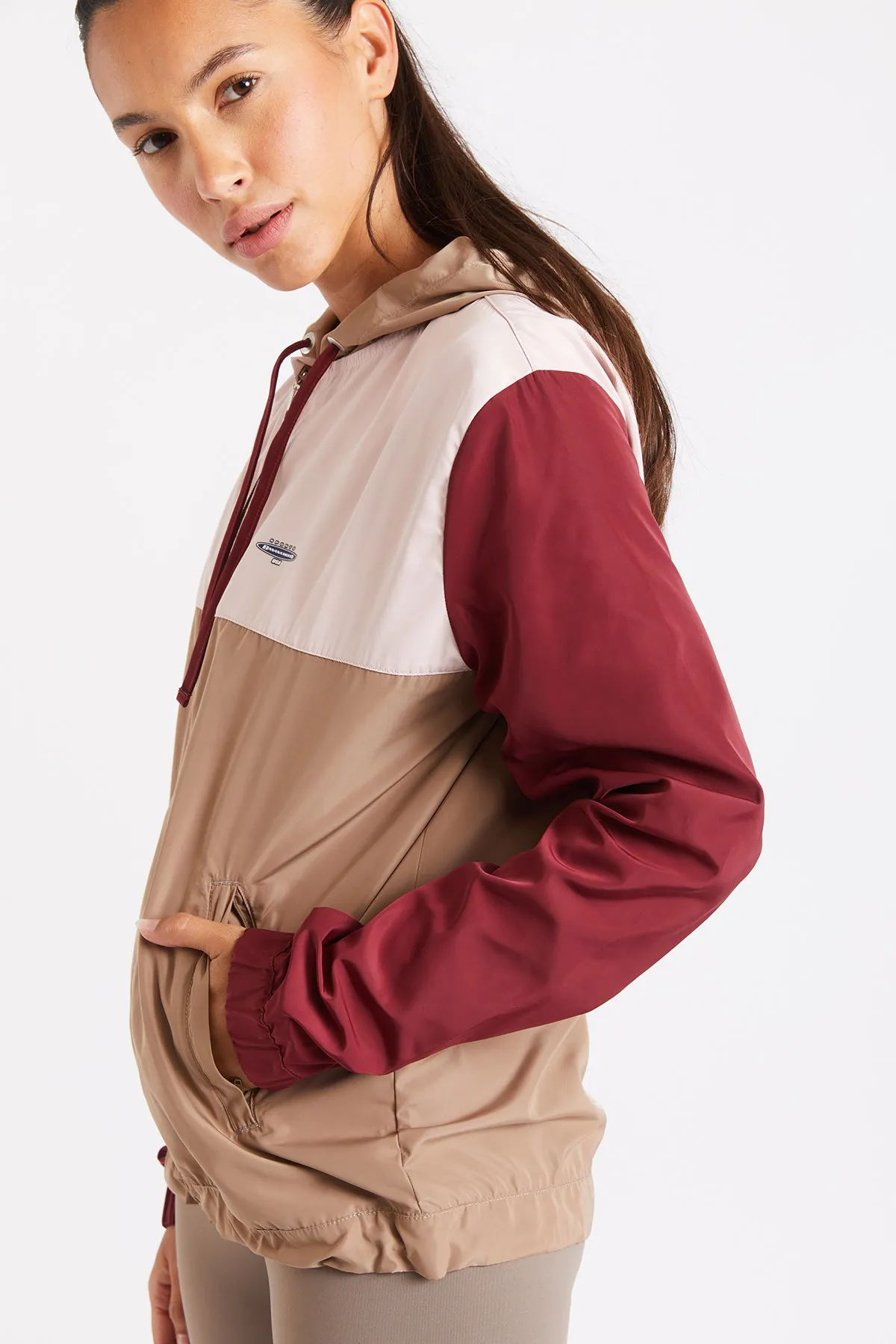 Skip Zooming women's beige windproof running jacket