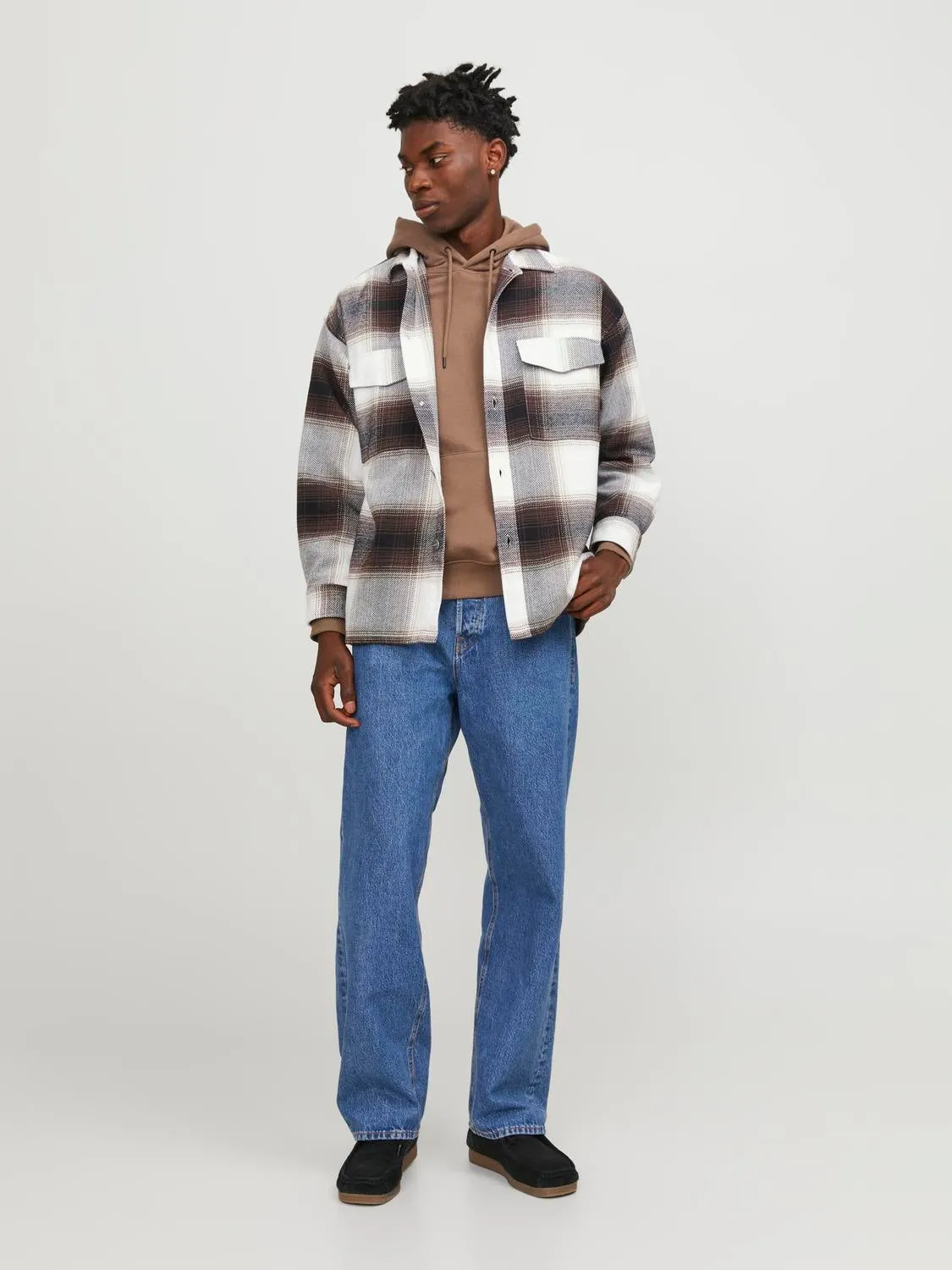 Sobrecamisa Corte wide | Marrón intermedio | Jack & Jones®