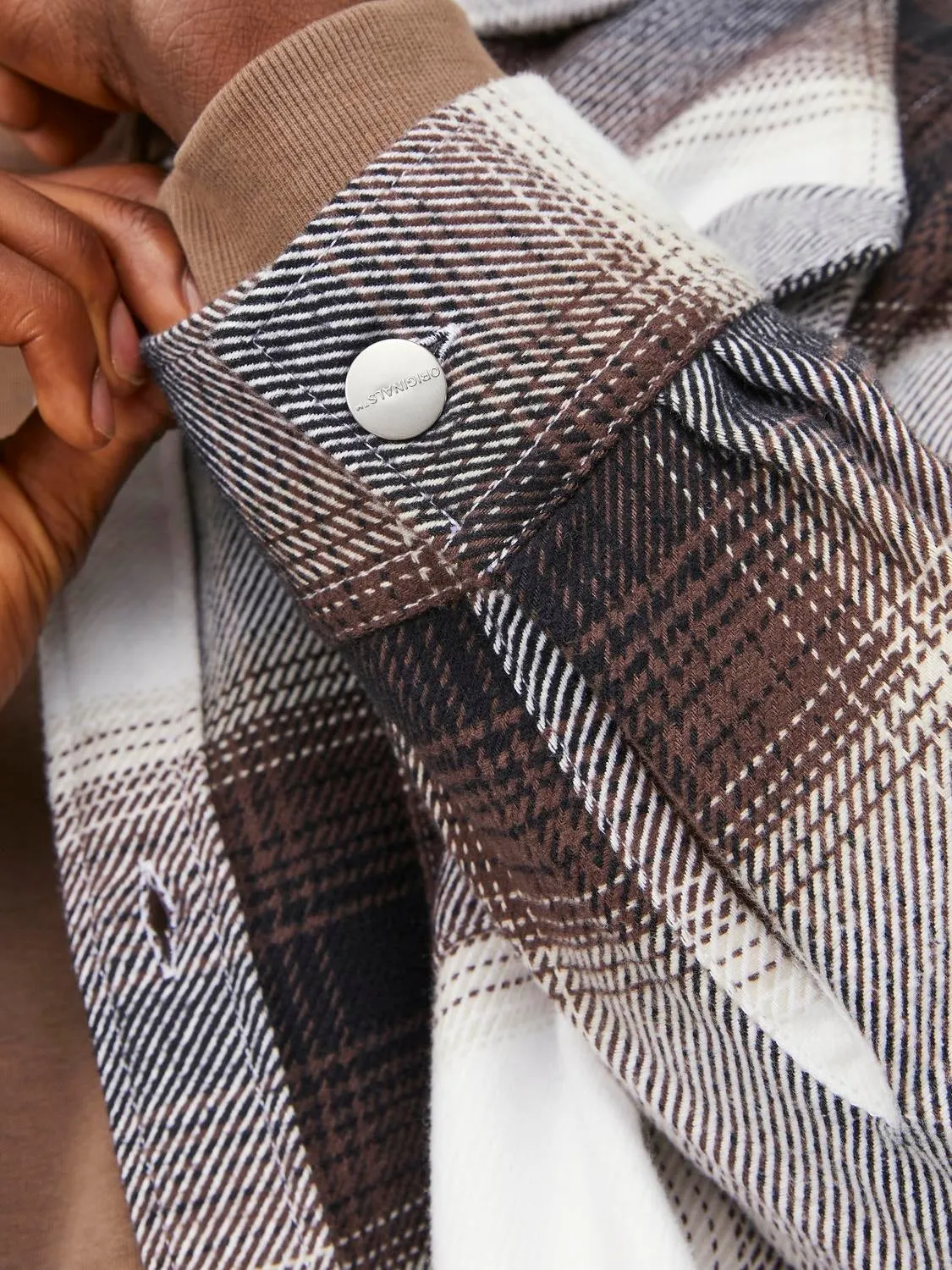 Sobrecamisa Corte wide | Marrón intermedio | Jack & Jones®