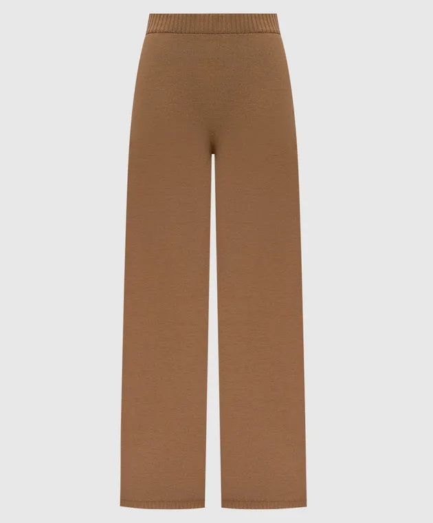 Solotre Brown pants made of wool