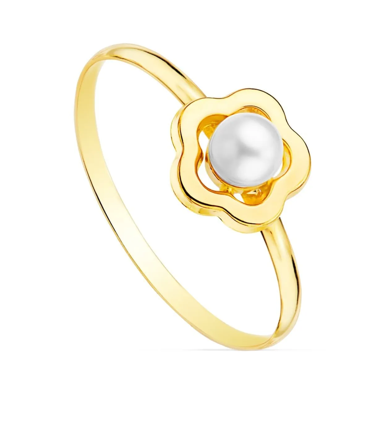 Sortija niña Comunión Candela Oro 18K Flor