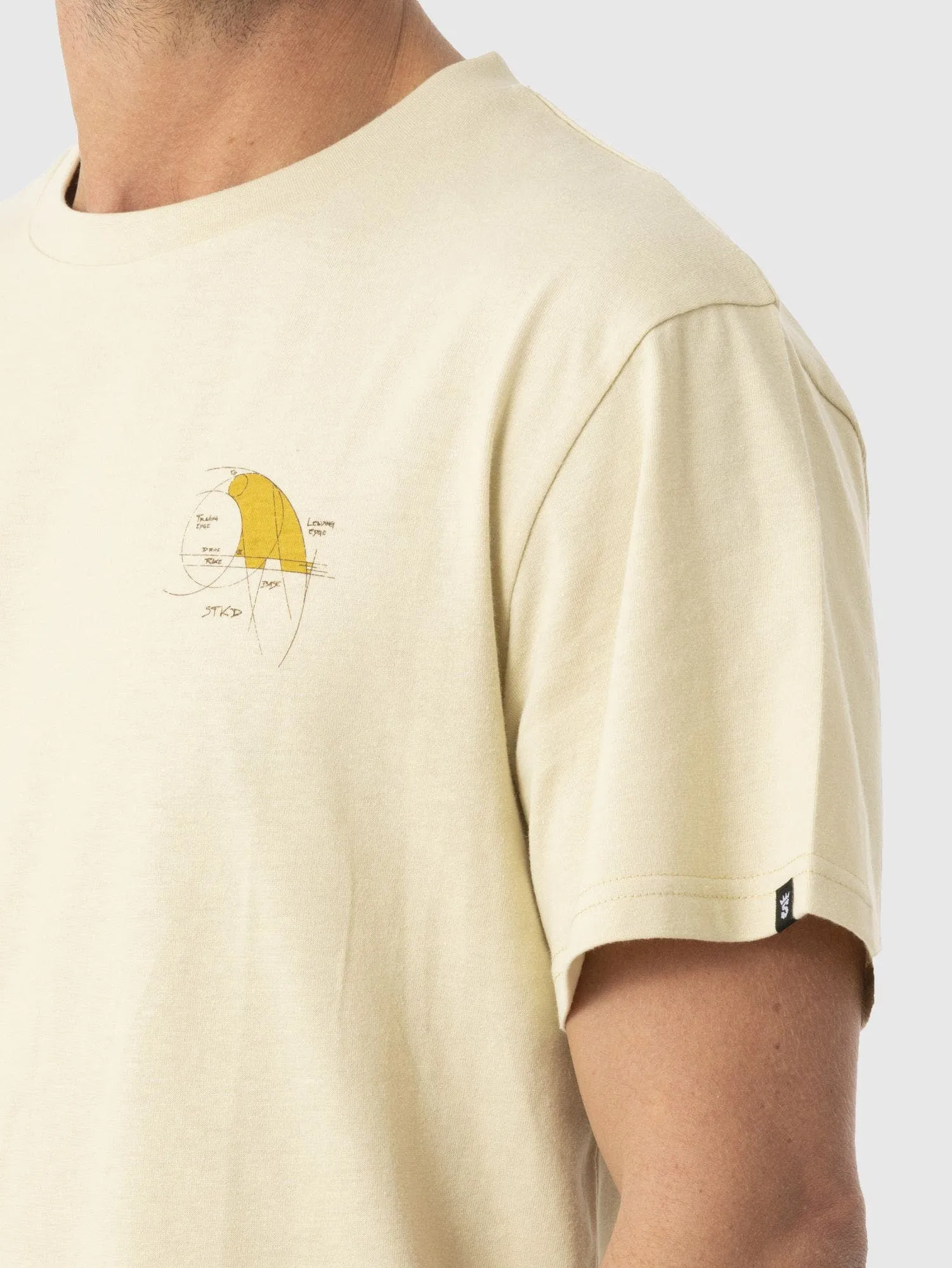 STOKED Polera Stoked Game Reciclada Hombre Café