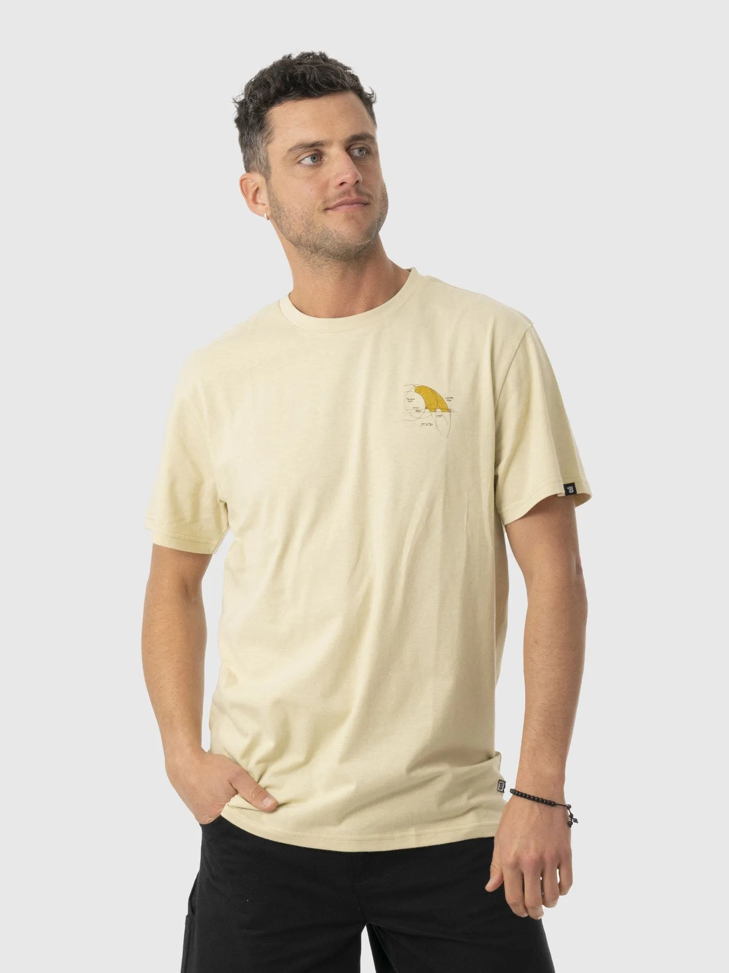 STOKED Polera Stoked Game Reciclada Hombre Café