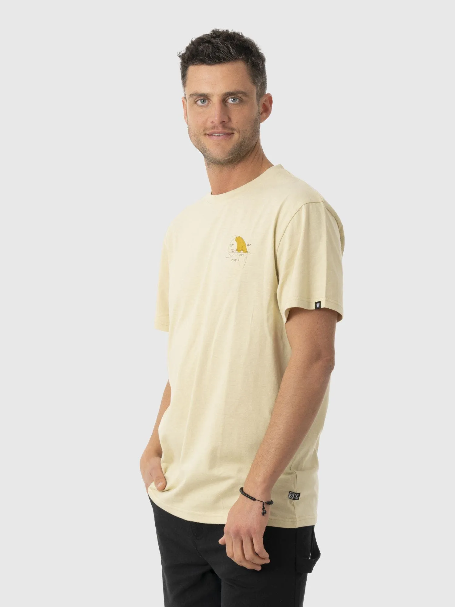 STOKED Polera Stoked Game Reciclada Hombre Café