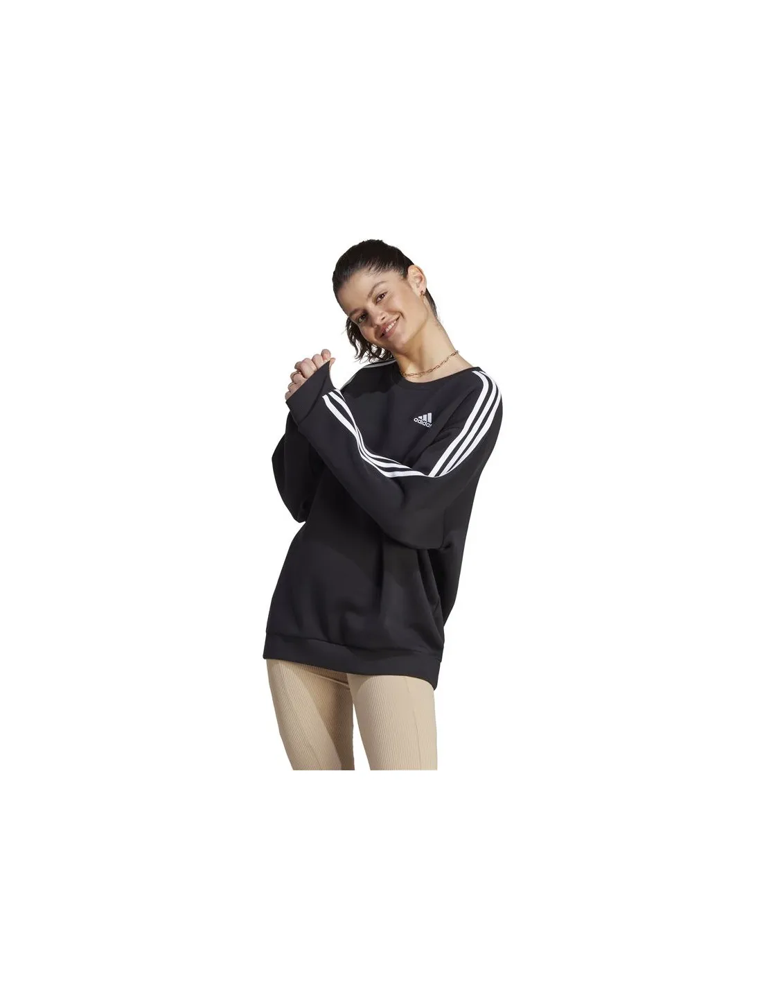 Sudadera adidas 3S Fl Os Swt Mujer