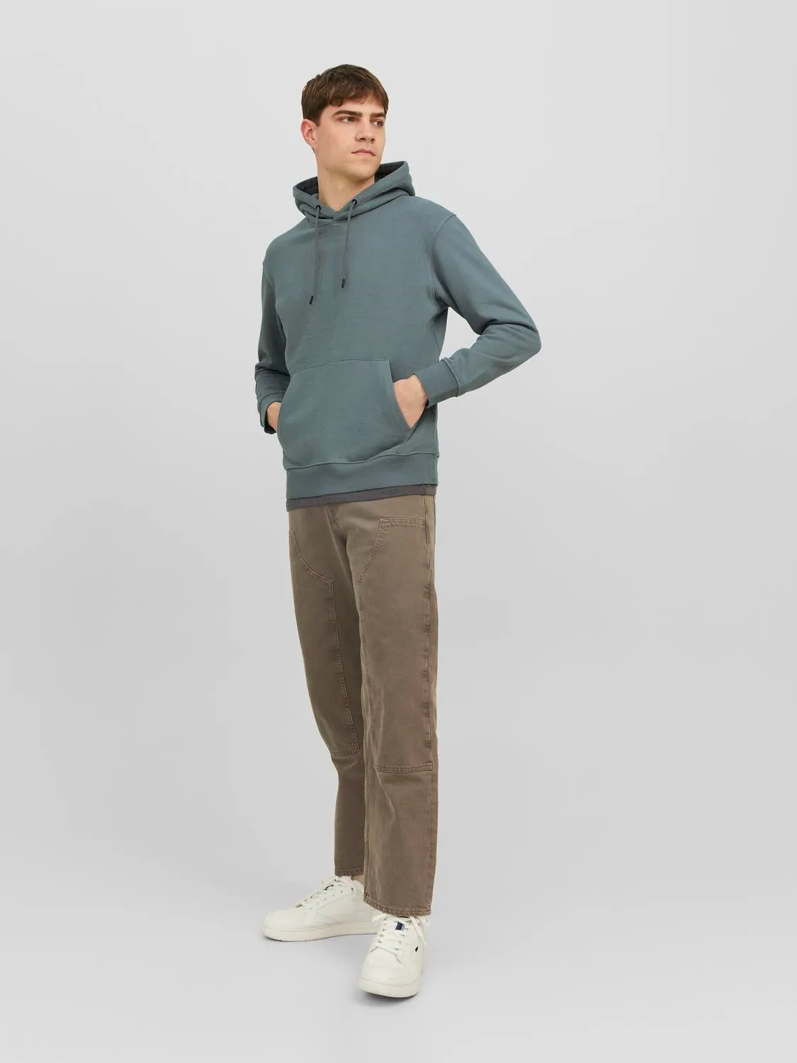 Sudadera con capucha Liso | Verde intermedio | Jack & Jones®