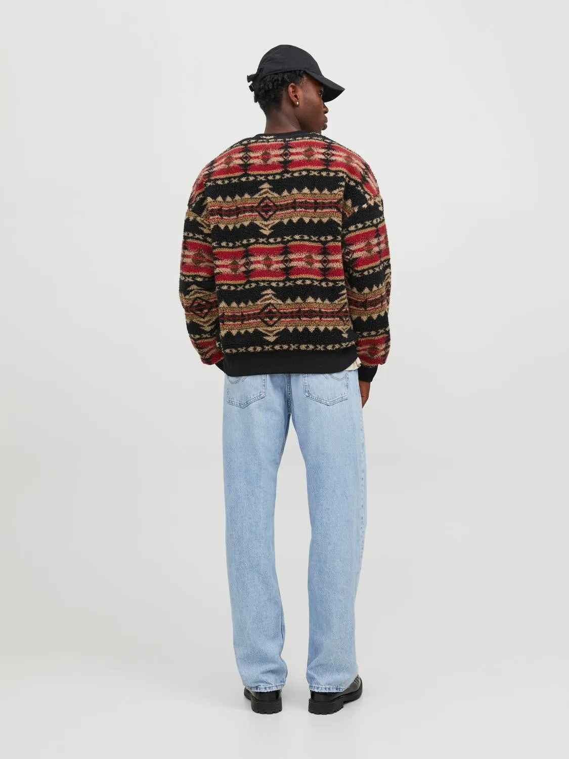 Sudadera de polar All Over Print | Negro | Jack & Jones®