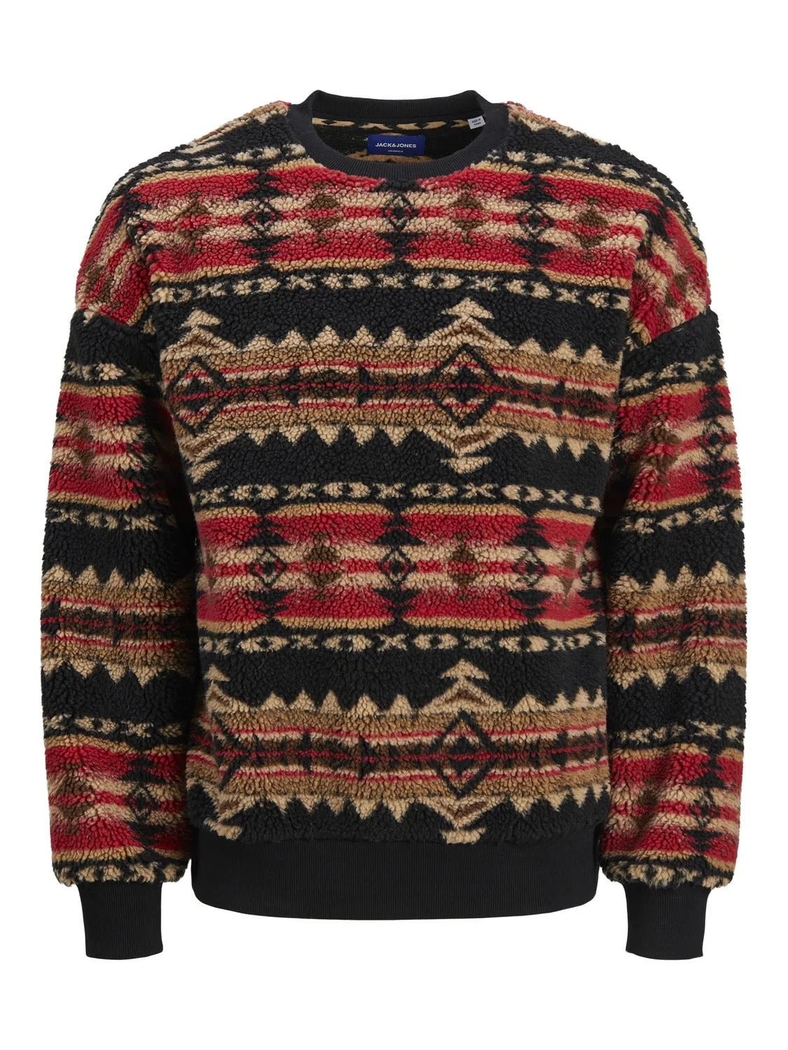 Sudadera de polar All Over Print | Negro | Jack & Jones®