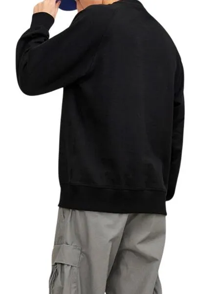 Sudadera Jack And Jones Lucca Crew Negro Hombre