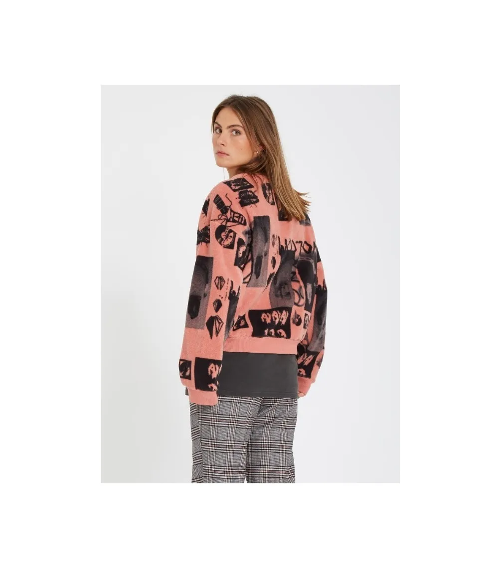 SUDADERA VOLCOM ERROR 76 CREW  SEPIA
