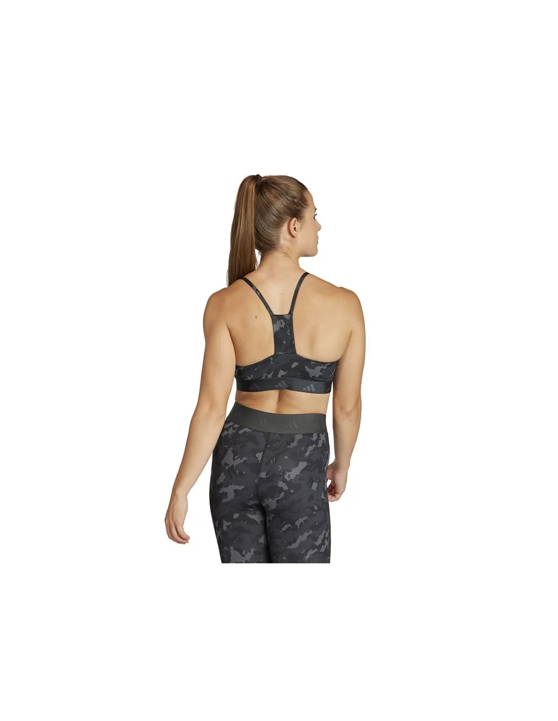 Sujetador deportivo de Fitness adidas Aeroready Ls Tf Aop Mujer
