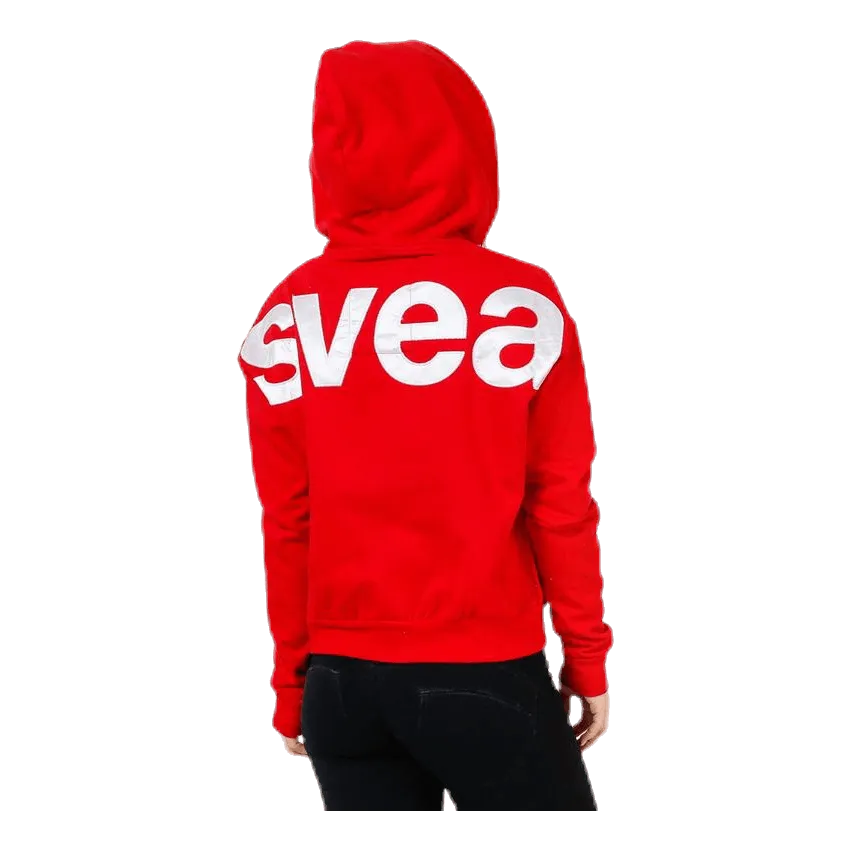 Svea Malaga Zip Hood Red