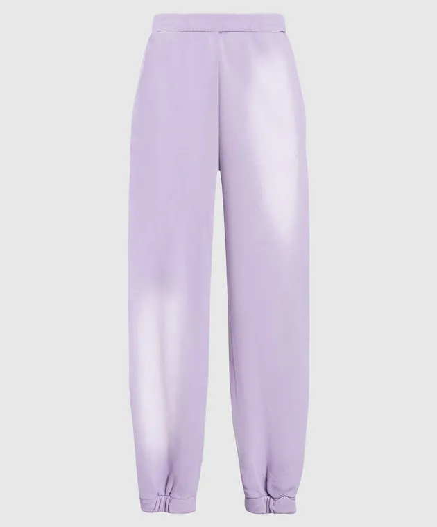 The Attico Peggy purple distressed joggers