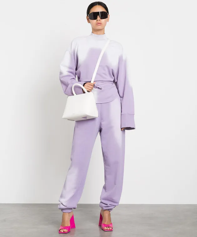 The Attico Peggy purple distressed joggers