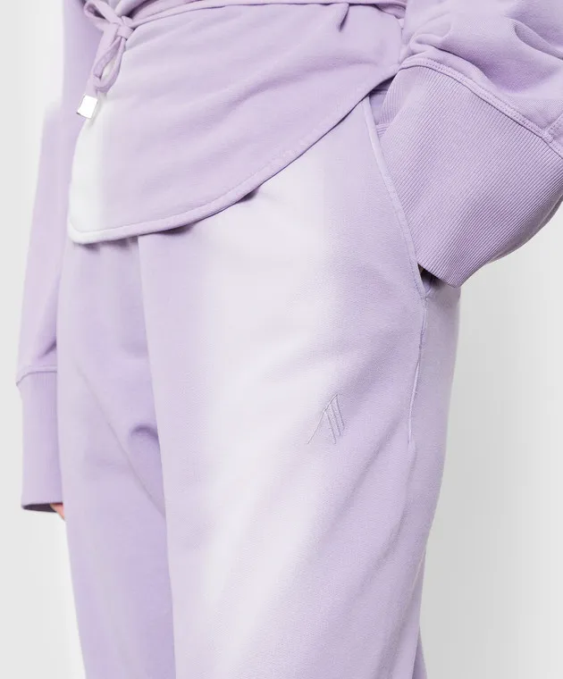 The Attico Peggy purple distressed joggers