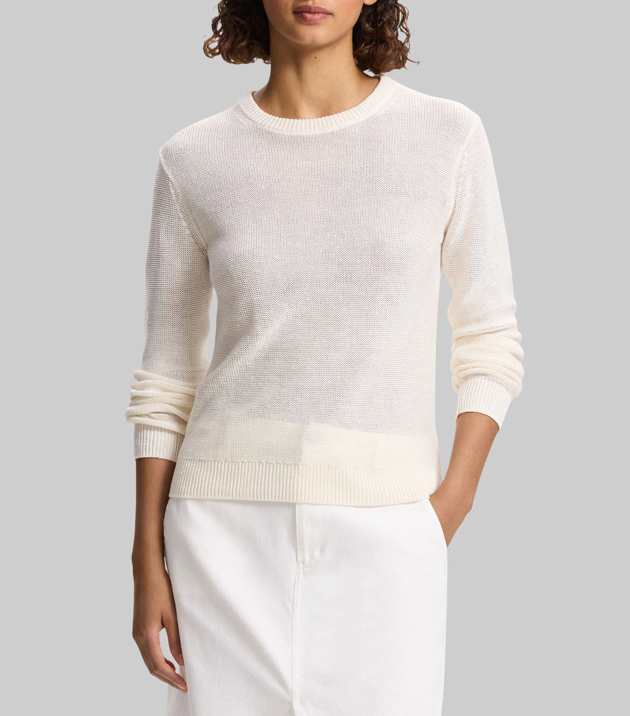 Theory Suéter cuello redondo Mujer
