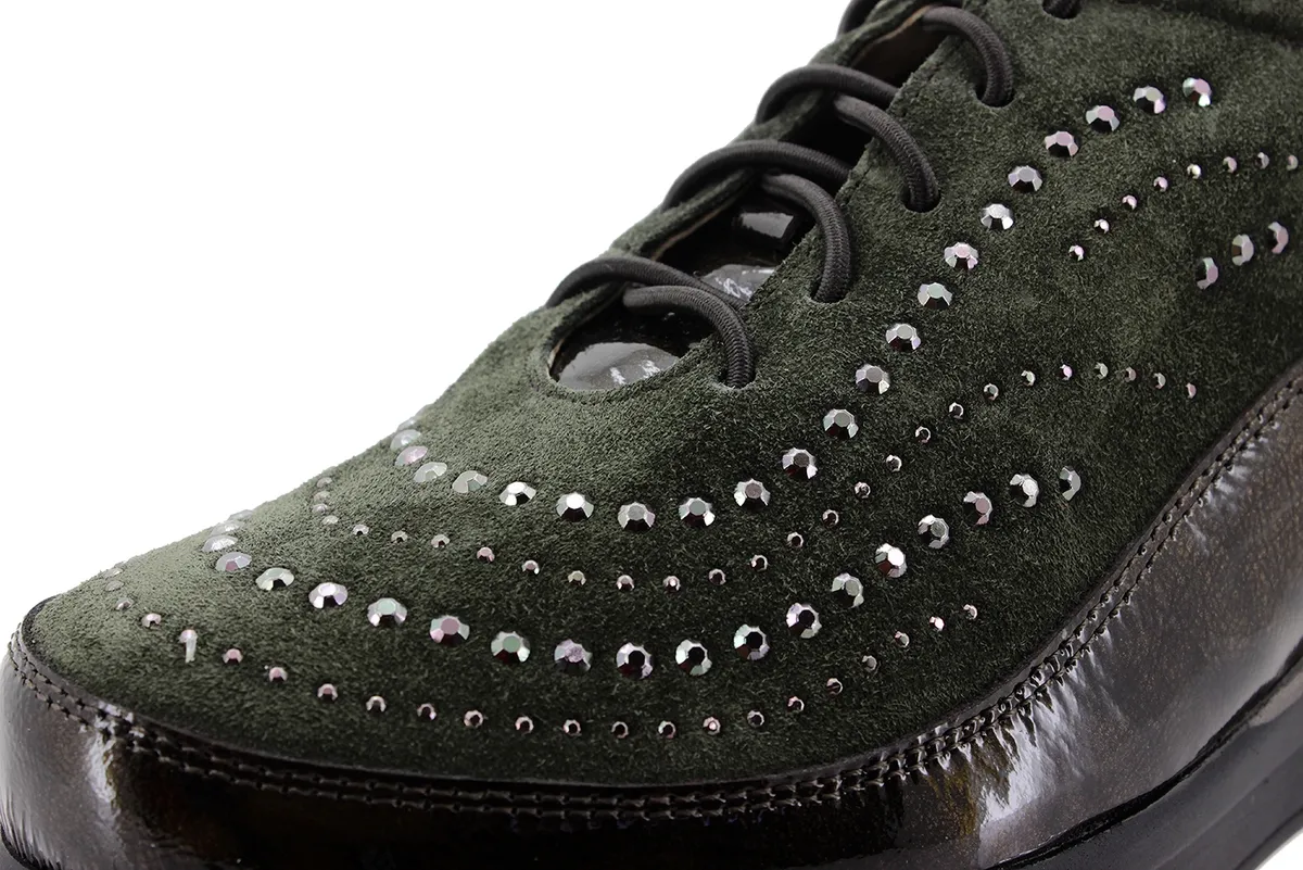 Tie shoe Taupe Patent