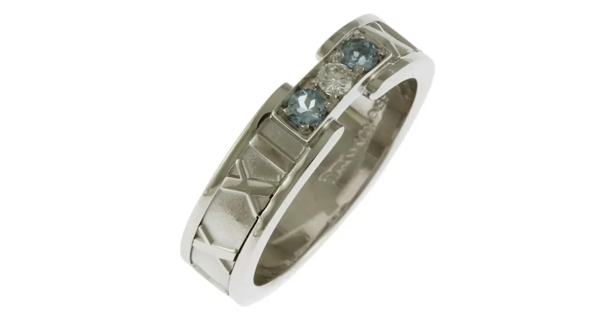 Tiffany & Co Anillo de banda Tiffany Atlas Dorado 