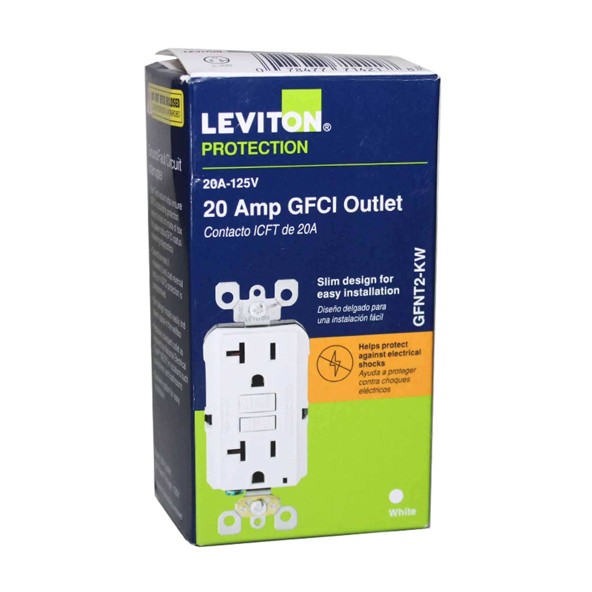 Toma Doble GFCI 20 Amperios
